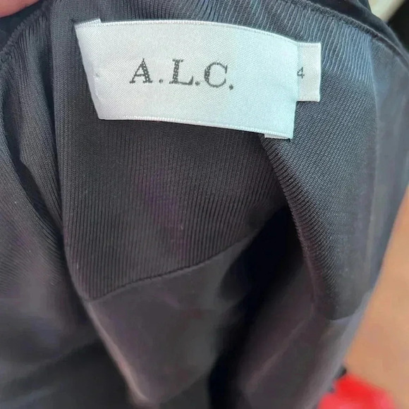 A.L.C one shoulder black pleated dress size 4 - Picture 12 of 12